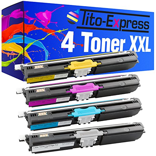 Tito-Express PlatinumSerie 4 Toner XXL kompatibel mit Epson Aculaser C1600 C1600 CX16 CX16 DNF CX16 DTNF CX16 NF von Tito-Express