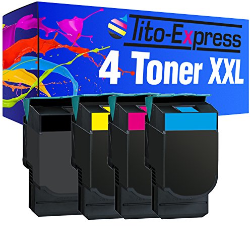 Tito-Express PlatinumSerie 4 Toner XXL kompatibel mit Lexmark CS-310 CS310DN CS310N CS410DN CS410DTN CS410N CS510DE CS510DTE | Black 4.000 Seiten von Tito-Express