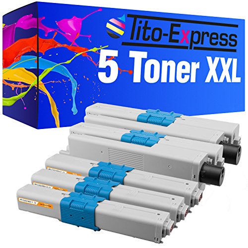 Tito-Express PlatinumSerie 5 Toner XXL für Oki C332 DN C363 N MC363 DNW MC363 DN C332DN C363N MC363DNW MC363DN C-332DN C-363N MC-363DNW MC-363DN C 332DN C 363N MC 363DNW MC 363DN von Tito-Express