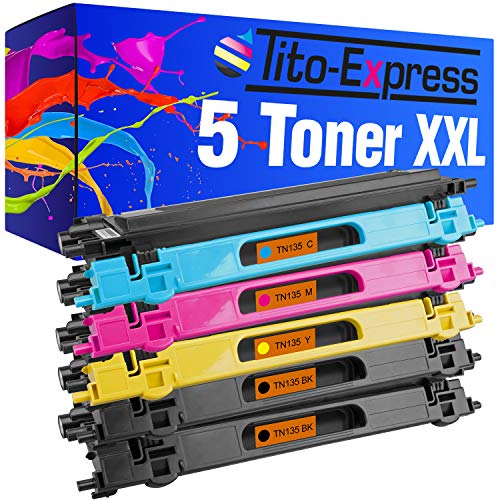 Tito-Express PlatinumSerie 5 Toner XXL kompatibel mit Brother TN-135 DCP-9040 DCP-9042 DCP-9045 MFC-9440 MFC-9445 MFC-9450 MFC-9840 HL-4040 HL-4050 HL-4070 | Black 6.000 Seiten von Tito-Express