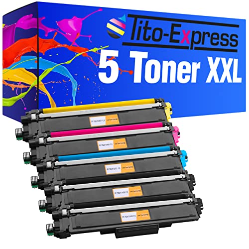 Tito-Express PlatinumSerie 5 Toner XXL kompatibel mit Brother TN-243 TN-247 | Für DCP-L3510CDW L3550CDW HL-L3210CW L3230CDW L3270CDW MFC-L3710CW L3730CDN L3750CDW L3770CDW | Inklusive Chip! von Tito-Express
