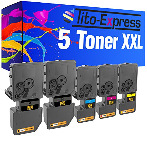 Tito-Express PlatinumSerie 5 Toner XXL kompatibel mit Kyocera TK-5230 ECOSYS M5521CDW M5521CDN P5021CDN P5021CDW | Black 2.600 Seiten von Tito-Express