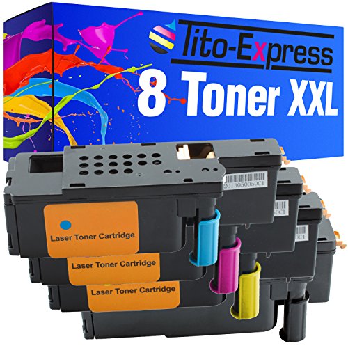 Tito-Express PlatinumSerie 8x Toner-Kartusche XXL kompatibel mit Dell E525 E525 W von Tito-Express