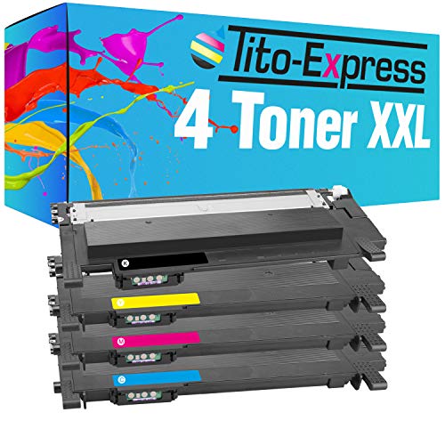 Tito-Express ProSerie 4 Toner XXL kompatibel mit Samsung CLT-404S Black mit 1.500 Seiten Color mit 1.000 Seiten Xpress C 430 C 430 W C 480 C 480 FN C 480 FW C 480 W C 482 W SL-C 430 W SL-C 483 von Tito-Express