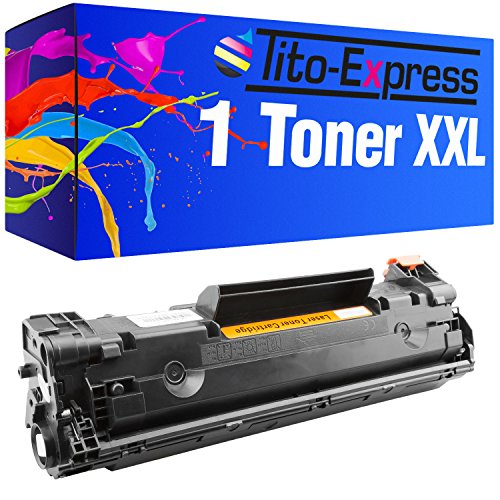 Tito-Express Toner-Patrone XXL Schwarz für HP CB436A M1120 M1522 P1503 P1504 P1505 P1009 von Tito-Express