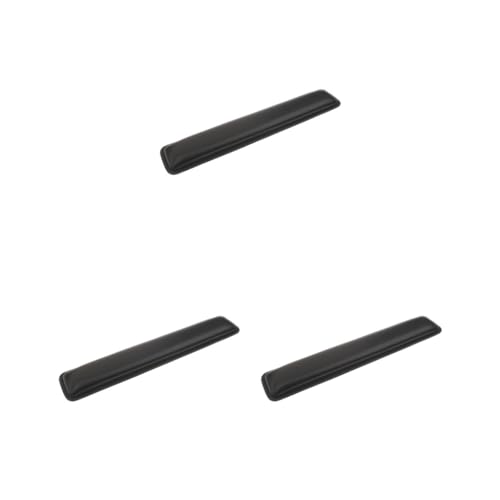 3 Set PU Tastatur-Handgelenkauflage, Handflächenstütze/Handgelenkpolster, 370 x 85 x 28 mm von Tityvirnix