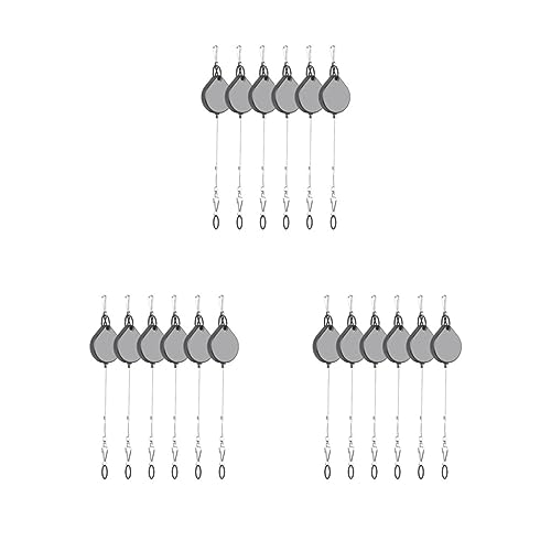 3 Set mit 6 Premium-VR-Kabel-Management-Decken-Riemenscheibensystemen, robust, Schwarz von Tityvirnix