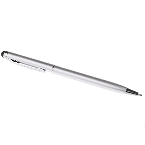 Tiuimk 2-in-1 Kapazitiver Eingabestift für Tablets und Smartphones, silberfarben von Tiuimk