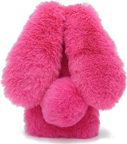 Tivenfezk Nadoli Hase Pelz Hülle für Samsung Galaxy A53 5G,3D Kaninchen Ohr Case Warme Flauschige Plüsch Schutzhülle Handy Schale Tasche Soft Bunny Cover von Tivenfezk