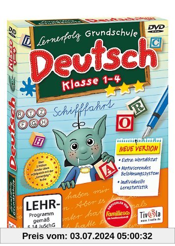 Lernerfolg Grundschule Deutsch 1-4 Klasse Neue Version von Tivola Verlag