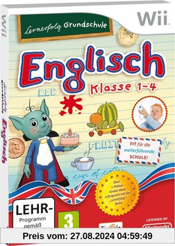 Lernerfolg Grundschule: Englisch Klasse 1 - 4 - [Nintendo Wii] von Tivola