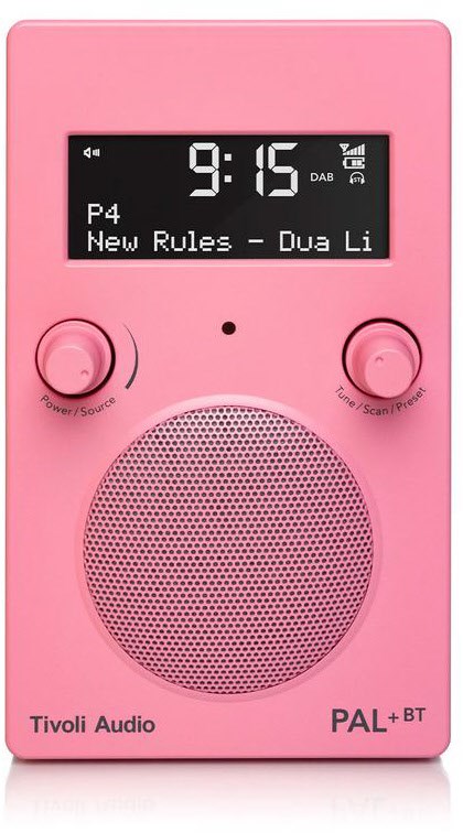 PAL+ BT Kofferradio mit DAB/DAB+ rosa PAL+ BT Kofferradio mit DAB/DAB+ rosa von Tivoli Audio