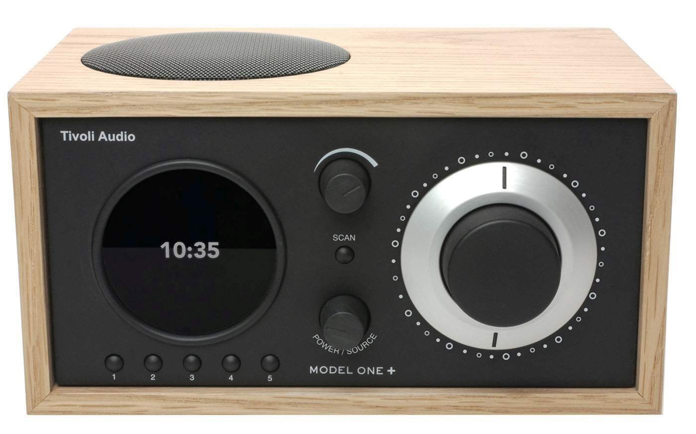 Tivoli Audio Model ONE+ Eiche/schwarz Digitalradio (DAB) (Digitalradio (DAB),FM-Tuner, Wecker, DAB+ und FM-Tuner, Bluetooth, Fernbedienung) von Tivoli Audio