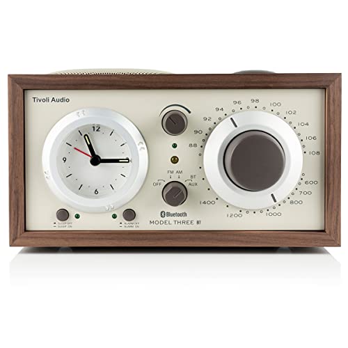 Tivoli Audio Model Three Bluetooth UKW-/MW-Radiowecker (Walnuss/Beige) von Tivoli Audio
