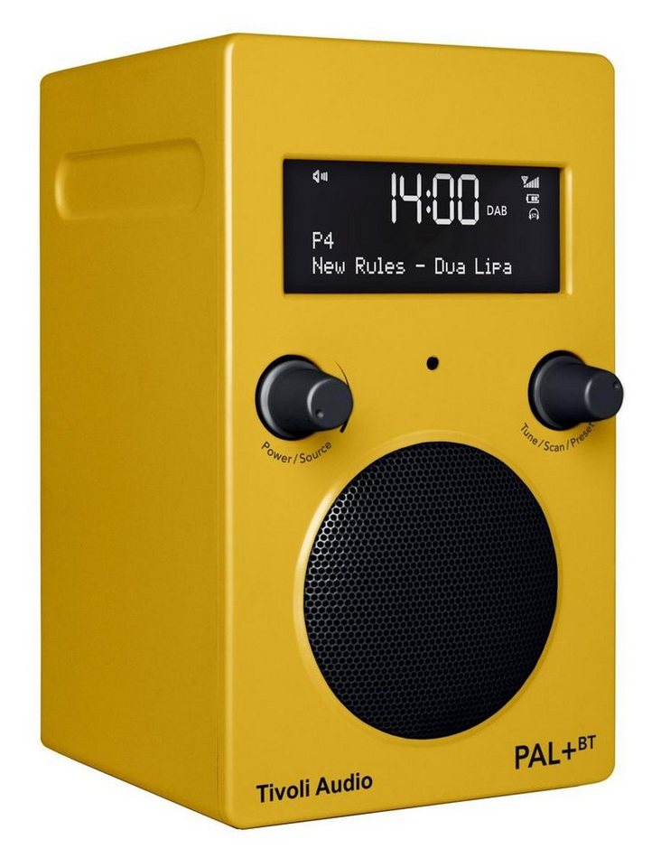 Tivoli Audio PAL+ BT gelb Radio mit Akku und Bluetooth UKW-Radio (DAB+/UKW/FM) von Tivoli Audio