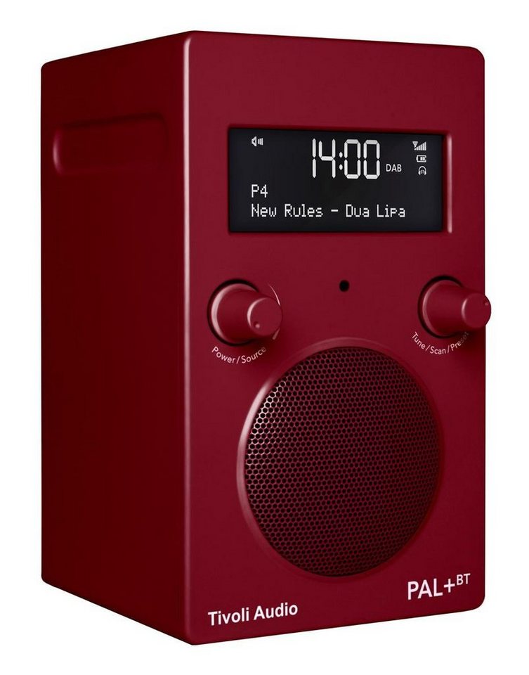 Tivoli Audio PAL+ BT rot Radio mit Akku und Bluetooth UKW-Radio (DAB+/UKW/FM) von Tivoli Audio