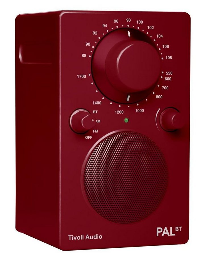 Tivoli Audio PAL BT rot Radio mit Akku und Bluetooth UKW-Radio (UKW/FM, AM) von Tivoli Audio
