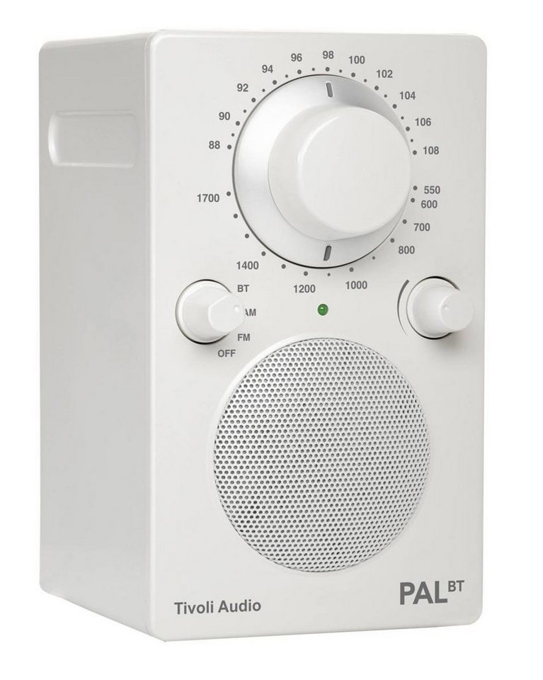 Tivoli Audio PAL BT weiß Radio mit Akku und Bluetooth UKW-Radio (UKW/FM, AM) von Tivoli Audio