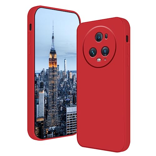 Tiwinxing Kompatibel Mit Honor Magic 5 Pro Hülle Silikon Weich, Handyhülle Honor Magic 5 Pro Blau, Kratzfest Schutzhülle Honor Magic 5 Pro Case Dünn (Rot) von Tiwinxing