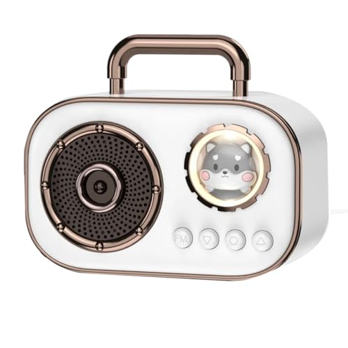 Tixqeaif 1 Stück Retro-Bluetooth-Lautsprecher, Subwoofer, Mini-Wireless-Lautsprecher, Kunststoff, Tragbarer Heimlautsprecher, Tixqeaif 1 Stück Retro-Bluetooth-Lautsprecher, Subwoofer, Mini-Wireless-Lautsprecher, Kunststoff, Tragbarer Heimlautsprecher, von Tixqeaif
