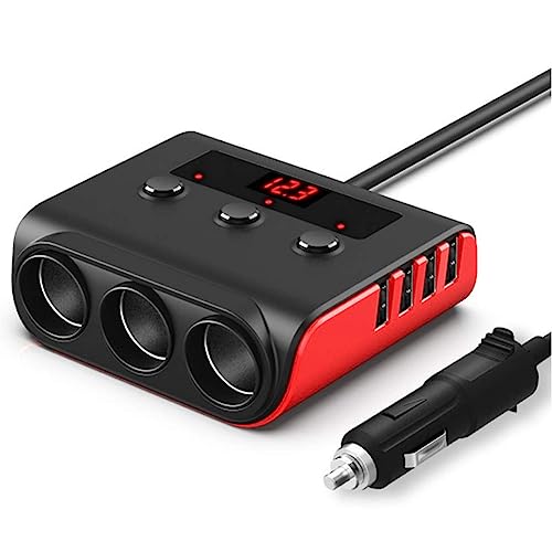 Tixqeaif 1 Stück TR12 Auto-Bluetooth-Feuerzeug, Eins für Drei, Auto-Ladegerät, Universelles Autozubehör, Autozubehör A Tixqeaif 1 Stück TR12 Auto-Bluetooth-Feuerzeug, Eins für Drei, Auto-Ladegerät, Universelles Autozubehör, Autozubehör A von Tixqeaif