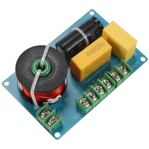 Tixqeaif 200 W 3-Wege-Hochlautsprecher-Frequenzteiler, Audio-Splitter-Filterplatine für Heimkino-DIY-Lautsprecher-Crossover von Tixqeaif
