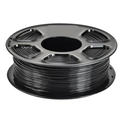 Tixqeaif 3D-Drucker-Filament PLA +, 3D-Druck 1,75 mm PLA Plus, Verbesserte, Sauber Gewickelte 1-Kg-Spule für die Meisten 3D-Drucker, Schwarz Tixqeaif 3D-Drucker-Filament PLA +, 3D-Druck 1,75 mm PLA Plus, Verbesserte, Sauber Gewickelte 1-Kg-Spule für die Meisten 3D-Drucker, Schwarz von Tixqeaif