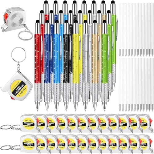 Tixqeaif Das Multifunktionale Stift-Geschenkset Enthält ein Maßband, Einen Praktischen 6-In-1-Stift, Geeignet für Geburtstagsgeschenke für Männer, 24 Stück Langlebig Tixqeaif Das Multifunktionale Stift-Geschenkset Enthält ein Maßband, Einen Praktischen 6-In-1-Stift, Geeignet für Geburtstagsgeschenke für Männer, 24 Stück Langlebig von Tixqeaif