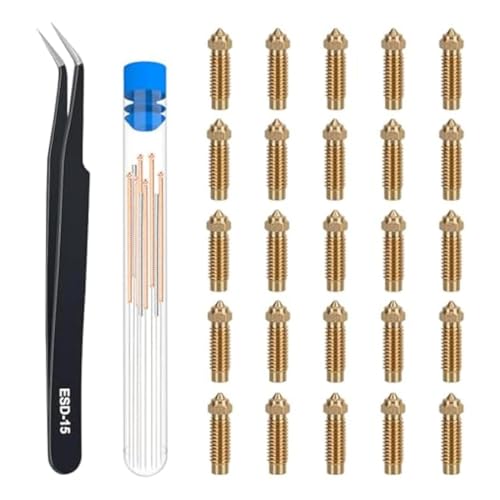 Tixqeaif Düsen-Extruder-Hotend-Düsen-Kit 3D-Druckerzubehör Wie Abgebildet für Neptune 4Plus/4Max, 0,2 Mm/0,4, Mm/0,6 Mm/0,8 Mm/1,0 mm Tixqeaif Düsen-Extruder-Hotend-Düsen-Kit 3D-Druckerzubehör Wie Abgebildet für Neptune 4Plus/4Max, 0,2 Mm/0,4, Mm/0,6 Mm/0,8 Mm/1,0 mm von Tixqeaif