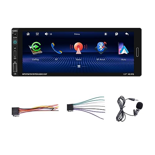 Tixqeaif Einzel-DIN-Autoradio mit Touchscreen, Auto-MP5-Player, 6,9, Kabelgebundenes CarPlay-Android-Autoradio, Bluetooth-FM-USB-Typ-C-Aufladung Tixqeaif Einzel-DIN-Autoradio mit Touchscreen, Auto-MP5-Player, 6,9, Kabelgebundenes CarPlay-Android-Autoradio, Bluetooth-FM-USB-Typ-C-Aufladung von Tixqeaif