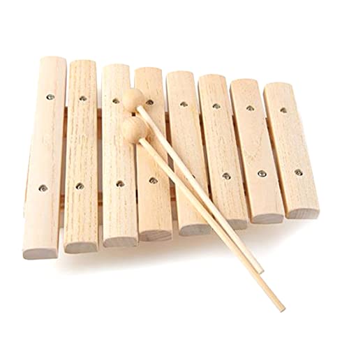 Tixqeaif Kinder Kinder Natur 8 TöNe Xylophon Schlagzeug Toy Musik Instrument für Kinder Musik Entwickeln Tixqeaif Kinder Kinder Natur 8 TöNe Xylophon Schlagzeug Toy Musik Instrument für Kinder Musik Entwickeln von Tixqeaif