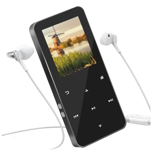 Tixqeaif MP3-Player mit Bluetooth 5.2, Tragbarer High-Fidelity-Musikplayer mit Verlustfreiem Sound und 128-GB-Karte/Lautsprecher/E-Book-Lesung, Einfache Installation, Einfache Bedienung Tixqeaif MP3-Player mit Bluetooth 5.2, Tragbarer High-Fidelity-Musikplayer mit Verlustfreiem Sound und 128-GB-Karte/Lautsprecher/E-Book-Lesung, Einfache Installation, Einfache Bedienung von Tixqeaif