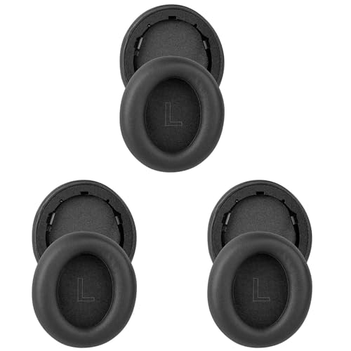 Tlilyy 3X -Ohrpolster für Life Q30/Q35 Protein-Leder-Kopfhörer-Ohrpolster (Schwarz) von Tlilyy