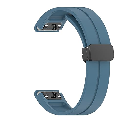 Tmianya 【20 mm】 Schnellverschluss-Uhrenarmband Silikon, atmungsaktiv, schweißfest, mit Faltschließe, kompatibel mit Smartwatch-Modellen Kinder Beobachten Der Ohne Spiele (Blue, One Size) von Tmianya