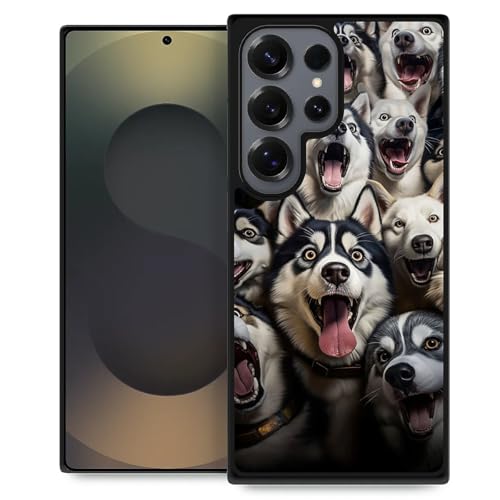 TnXee Husky Family Schutzhülle für Samsung Galaxy S25 Ultra, rutschfeste und stoßfeste Schutzhülle für Damen/Herren, weiches Silikongummi + harte PC-Rückseite, kompatibel mit Samsung Galaxy S25 Ultra von TnXee