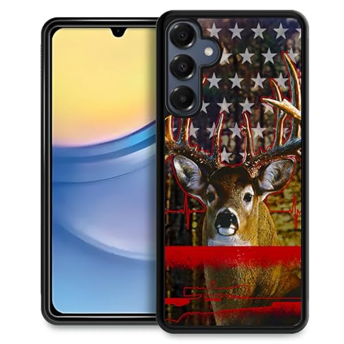 TnXee Kompatibel mit Samsung Galaxy A16 Hülle, Hirschjagd, rutschfeste und stoßfeste Schutzhülle für Damen/Herren, weiches Silikongummi + harte PC-Rückseite, kompatibel mit Samsung Galaxy A16 von TnXee