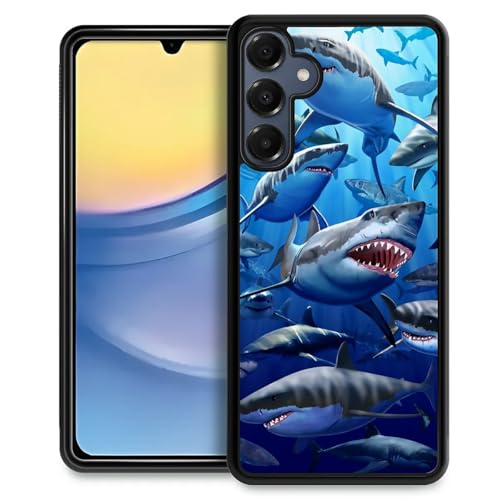 TnXee Kompatibel mit Samsung Galaxy A16 Hülle, Shark Clan, rutschfeste und stoßfeste Schutzhülle für Damen/Herren, weiches Silikongummi + harte PC-Rückseite, kompatibel mit Samsung Galaxy A16 TnXee Kompatibel mit Samsung Galaxy A16 Hülle, Shark Clan, rutschfeste und stoßfeste Schutzhülle für Damen/Herren, weiches Silikongummi + harte PC-Rückseite, kompatibel mit Samsung Galaxy A16 von TnXee
