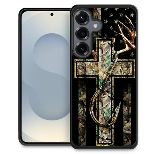TnXee Kompatibel mit Samsung Galaxy S25+, Waldgeweih-Flagge, rutschfeste und stoßfeste Schutzhülle für Damen/Herren, weiches Silikongummi + harte PC-Rückseite, kompatibel mit Samsung Galaxy S25+ TnXee Kompatibel mit Samsung Galaxy S25+, Waldgeweih-Flagge, rutschfeste und stoßfeste Schutzhülle für Damen/Herren, weiches Silikongummi + harte PC-Rückseite, kompatibel mit Samsung Galaxy S25+ von TnXee