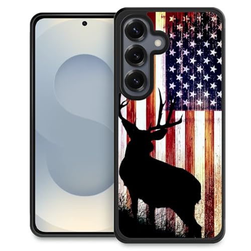 TnXee Kompatibel mit Samsung Galaxy S25 Hülle, Hirschflagge, rutschfeste und stoßfeste Schutzhülle für Damen/Herren, weiches Silikongummi + harte PC-Rückseite, kompatibel mit Samsung Galaxy S25 TnXee Kompatibel mit Samsung Galaxy S25 Hülle, Hirschflagge, rutschfeste und stoßfeste Schutzhülle für Damen/Herren, weiches Silikongummi + harte PC-Rückseite, kompatibel mit Samsung Galaxy S25 von TnXee