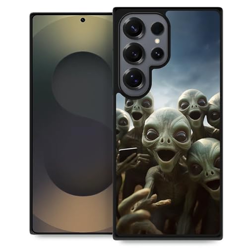 TnXee Kompatibel mit Samsung Galaxy S25 Ultra, Alien-Selfie, rutschfeste und stoßfeste Schutzhülle für Damen/Herren, weiches Silikongummi + harte PC-Rückseite, kompatibel mit Samsung Galaxy S25 Ultra TnXee Kompatibel mit Samsung Galaxy S25 Ultra, Alien-Selfie, rutschfeste und stoßfeste Schutzhülle für Damen/Herren, weiches Silikongummi + harte PC-Rückseite, kompatibel mit Samsung Galaxy S25 Ultra von TnXee