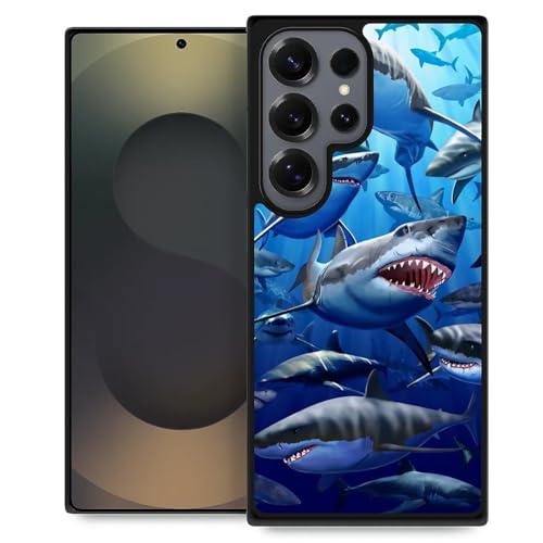 TnXee Kompatibel mit Samsung Galaxy S25 Ultra, Shark Clan, rutschfeste und stoßfeste Schutzhülle für Damen/Herren, weiches Silikongummi + harte PC-Rückseite, kompatibel mit Samsung Galaxy S25 Ultra TnXee Kompatibel mit Samsung Galaxy S25 Ultra, Shark Clan, rutschfeste und stoßfeste Schutzhülle für Damen/Herren, weiches Silikongummi + harte PC-Rückseite, kompatibel mit Samsung Galaxy S25 Ultra von TnXee