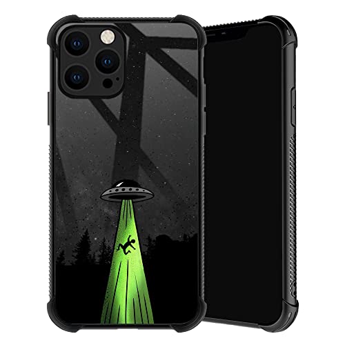 TnXee Kompatibel mit iPhone 13 Hülle, Alien-Schiff-Handyhülle für Herren/Damen, weicher TPU-Rahmen, rutschfester Fadenrahmen, Anti-Kollisionsschutz, kompatibel mit iPhone 13 von TnXee