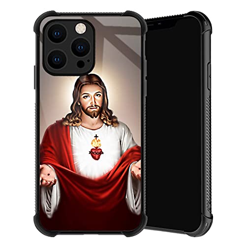 TnXee Kompatibel mit iPhone 14 Pro Max, Jesus Christus-Handyhülle für Herren/Damen, weicher TPU-Rahmen, Anti-Kollisionsschutz, kompatibel mit iPhone 14 Pro Max von TnXee