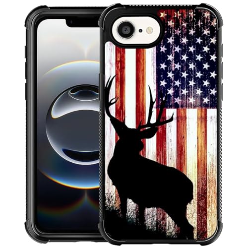 TnXee Kompatibel mit iPhone 16e Hülle, Hirschflagge Handyhülle für Herren/Damen, weiches TPU, Anti-Rutsch-Faden und Anti-Kollisionsschutz mit vier Ecken, kompatibel mit iPhone 16e 15,5 cm (6,1 Zoll) TnXee Kompatibel mit iPhone 16e Hülle, Hirschflagge Handyhülle für Herren/Damen, weiches TPU, Anti-Rutsch-Faden und Anti-Kollisionsschutz mit vier Ecken, kompatibel mit iPhone 16e 15,5 cm (6,1 Zoll) von TnXee