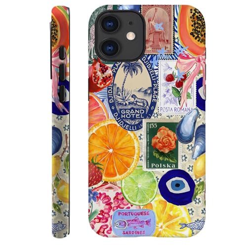 TnXee Schutzhülle kompatibel mit iPhone 12, Sturzprävention, 2-lagige Hybrid-Hartschalenhülle für Mädchen und Jungen, Schleife, europäische Sommer-Zitronen-Collage TnXee Schutzhülle kompatibel mit iPhone 12, Sturzprävention, 2-lagige Hybrid-Hartschalenhülle für Mädchen und Jungen, Schleife, europäische Sommer-Zitronen-Collage von TnXee
