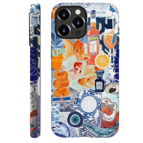 TnXee Schutzhülle kompatibel mit iPhone 12 Pro Max, Fallschutz, 2-lagige Hybrid-Hartschalen-Schutzhülle für Mädchen und Jungen, Fisch-Orange, Collage, europäische TnXee Schutzhülle kompatibel mit iPhone 12 Pro Max, Fallschutz, 2-lagige Hybrid-Hartschalen-Schutzhülle für Mädchen und Jungen, Fisch-Orange, Collage, europäische von TnXee