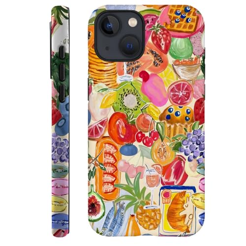 TnXee Schutzhülle kompatibel mit iPhone 13, Sturzprävention, 2-lagige Hybrid-Hartschalenhülle für Mädchen und Jungen, Fruchtcollage TnXee Schutzhülle kompatibel mit iPhone 13, Sturzprävention, 2-lagige Hybrid-Hartschalenhülle für Mädchen und Jungen, Fruchtcollage von TnXee