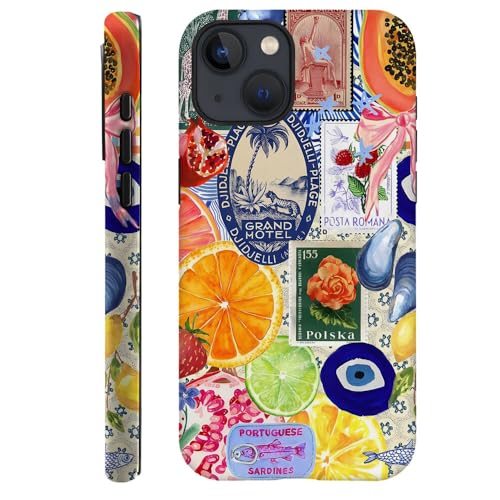 TnXee Schutzhülle kompatibel mit iPhone 14, Sturzprävention, 2-lagige Hybrid-Hartschalenhülle für Mädchen und Jungen, Schleife, europäische Sommer-Zitronen-Collage TnXee Schutzhülle kompatibel mit iPhone 14, Sturzprävention, 2-lagige Hybrid-Hartschalenhülle für Mädchen und Jungen, Schleife, europäische Sommer-Zitronen-Collage von TnXee