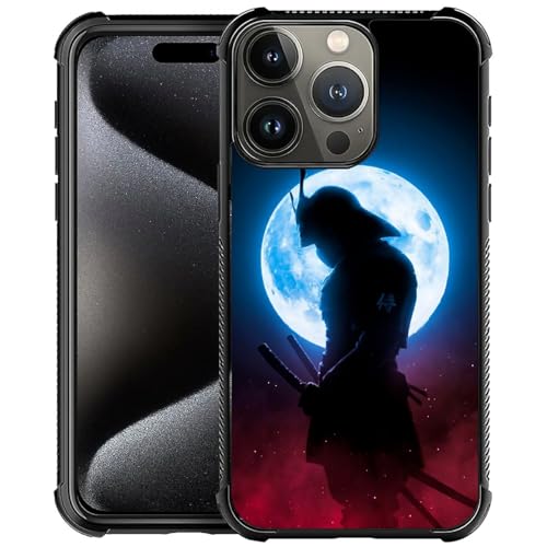 TnXee Kompatibel mit iPhone 16 Pro Max, japanische Samurai-Handyhülle für Herren/Damen, weiches TPU, Anti-Rutsch-Faden und Anti-Kollisionsschutz mit vier Ecken, kompatibel mit iPhone 16 Pro Max von TnXee