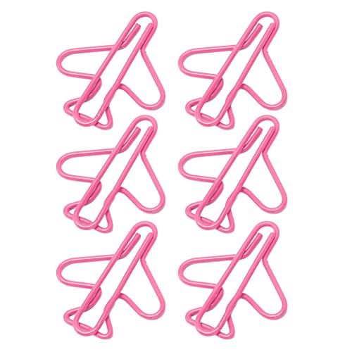 100pcs Flugzeugform -Papierclips, Metall Niedlicher Beschichtungsprozess für Scrapbooking, Kartenherstellung und Andere Papierhandwerksprojekte, Geeignet für Ihr Zuhause, Büro, Schuldekoration, (PINK) 100pcs Flugzeugform -Papierclips, Metall Niedlicher Beschichtungsprozess für Scrapbooking, Kartenherstellung und Andere Papierhandwerksprojekte, Geeignet für Ihr Zuhause, Büro, Schuldekoration, (PINK) von Tnfeeon
